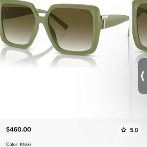 Never Opened Tiffany & Co. Olive Green Sunglasses